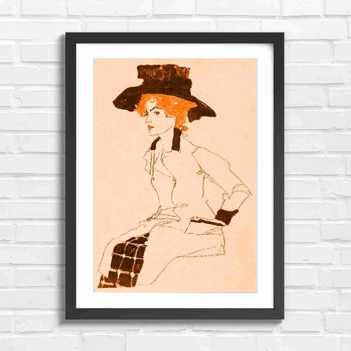 Art nouveau fashion girl - nouveau,