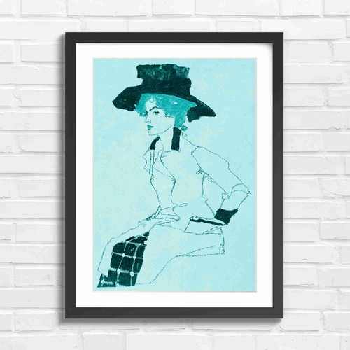 Art nouveau fashion - fashion, girl