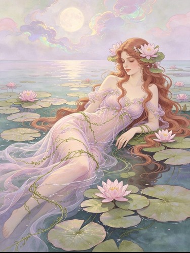 Art nouveau lady - lady, of