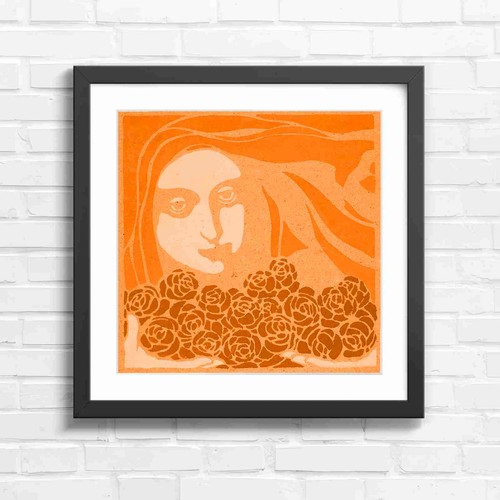 Art nouveau girl - nouveau, and