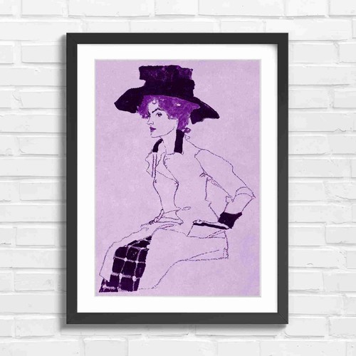 Art nouveau fashion girl - girl, in