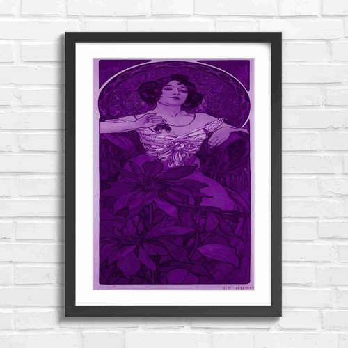 Art nouveau ruby - art, floral