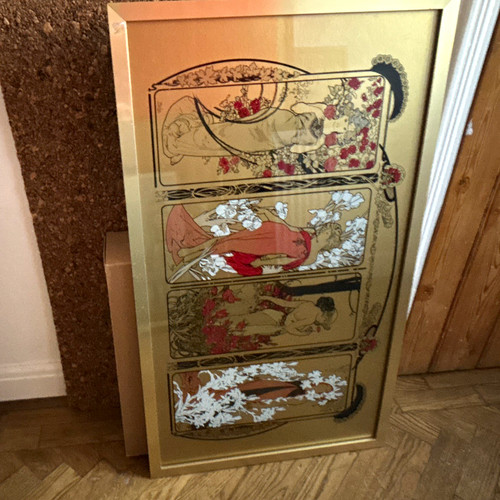 Art nouveau framed - nouveau, (1880-1920)