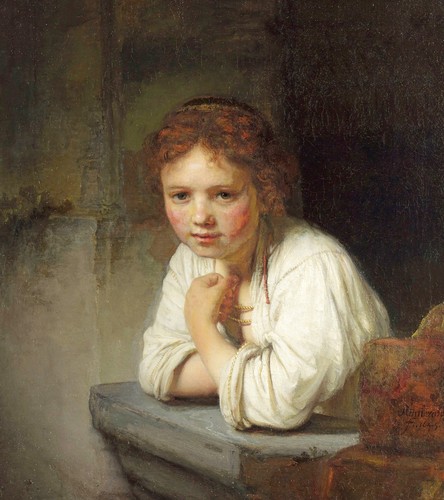 Girl the window rembrandt - in,