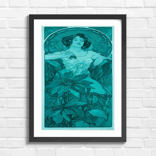 Art nouveau ruby - art,