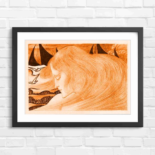 Art nouveau girl - art,