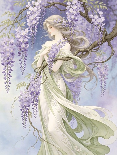 Art nouveau ladys - art,