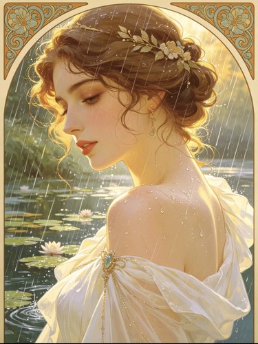Art nouveau lady - nouveau, the