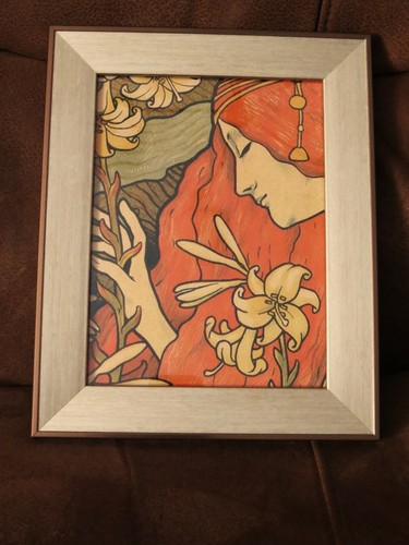 Framed art nouveau style - art, print