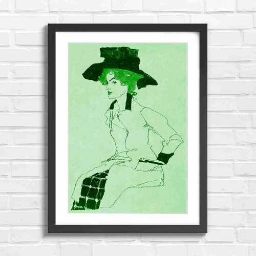 Art nouveau fashion - fashion, girl